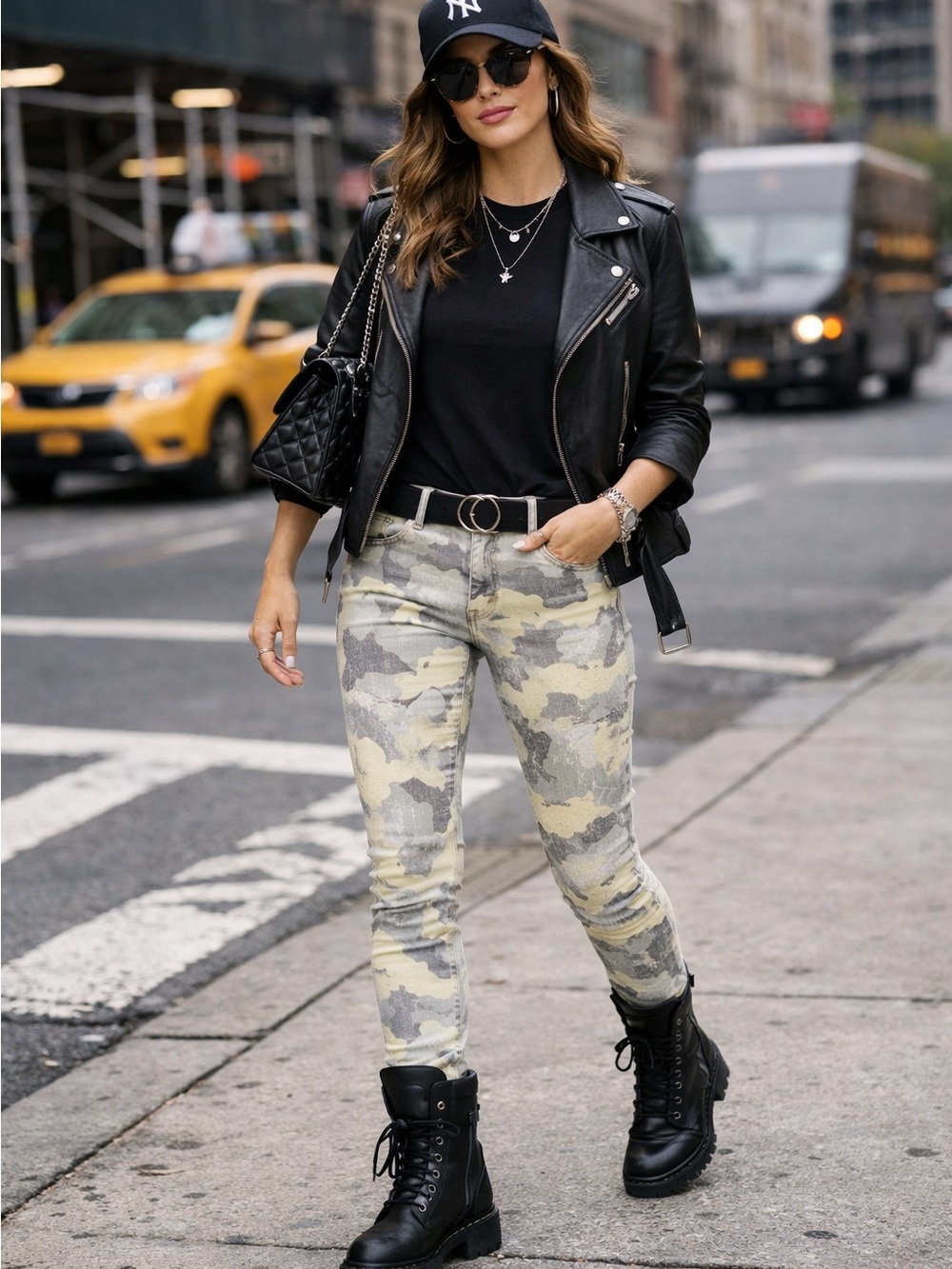 Mossimo Supply Co. Women's Skinny Jeans - Yellow and Gray Floral Camo